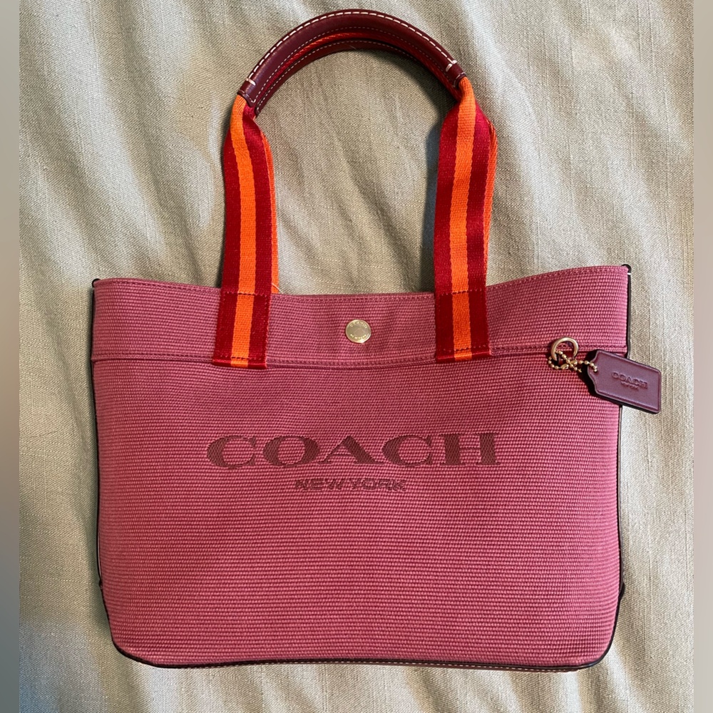 Coach Mini Canvas Tote - NWT - Raspberyy